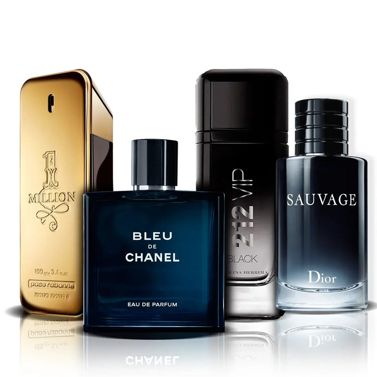 Set od 4 parfema | One Million, Bleu de Chanel, 212 Vip Black i Sauvage (100 ml)