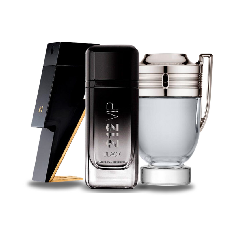 Set od 3 parfema | BAD BOY, 212 VIP BLACK, Paco Rabanne INVICTUS 100 ml