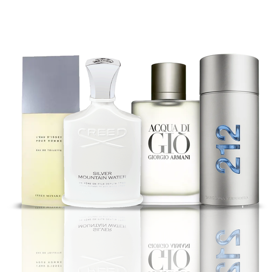Set od 4 parfema | Issey Miyake + Acqua di Gio + Creed Silver + 212 NYC Men 100 ml